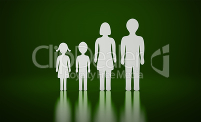 die kleine familie grün