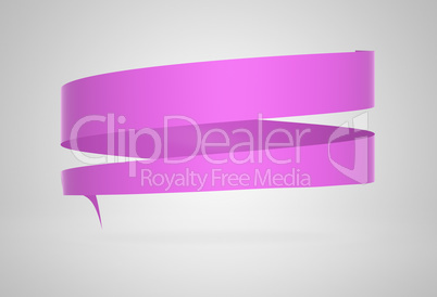 circular werbebanner pink