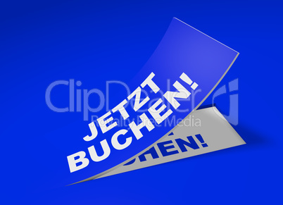 3d etikett blau - jetzt buchen!