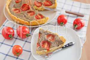 Tomaten Basilikum Quiche