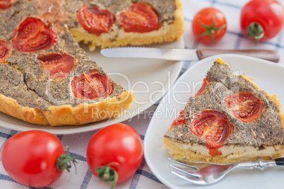 Tomaten Basilikum Quiche