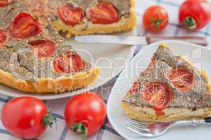 Tomaten Basilikum Quiche