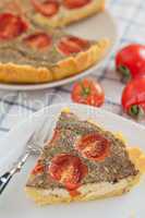 Tomaten Basilikum Quiche