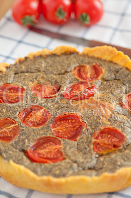 tomaten basilikum quiche