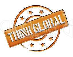 stamp - think global