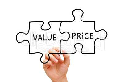 value price puzzle concept