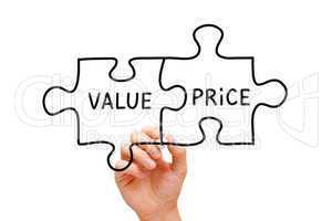 value price puzzle concept
