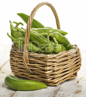 fresh green peppers
