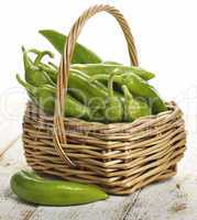 fresh green peppers