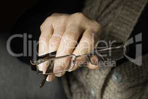 Women hand hold glasses