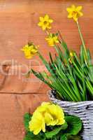 Ostern Frühling Holz Hintergrund gelb