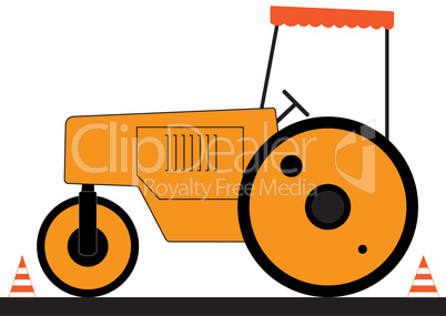 asphalt road roller