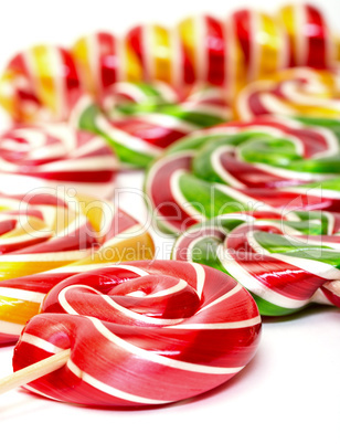 multi-colored lollypop