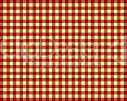 Tischdeckenmuster mit roten und gelben Karo