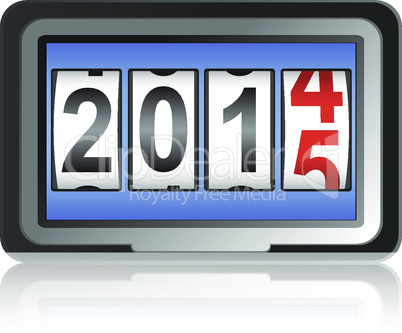 2015 new year counter, vector illustration.