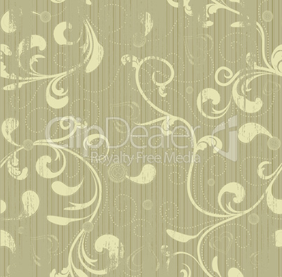 Grunge floral seamless background