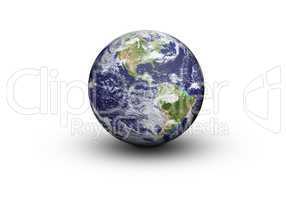 earth globe - north and south america