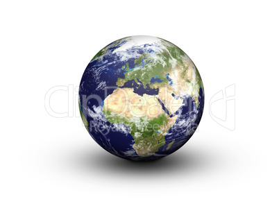 earth globe - europe and africa