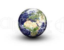 earth globe - europe and africa