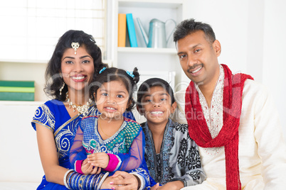happy indians family