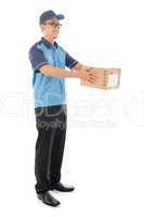 asian delivery man