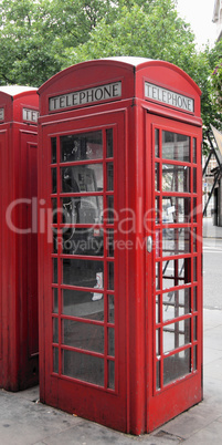 London telephone box