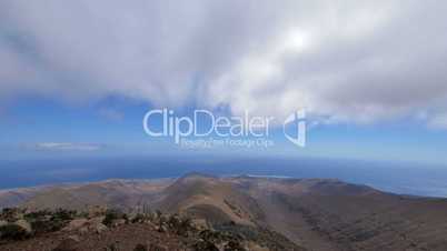 clouds from top of the mountain time lapse pan 11158