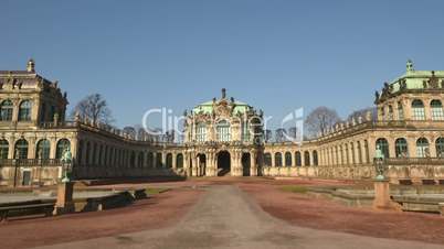 germany zwinger palace hyper time lapse front 11290