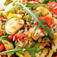 vegetables vegetarian with wild rice