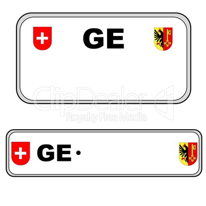 geneva plate number, switzerland