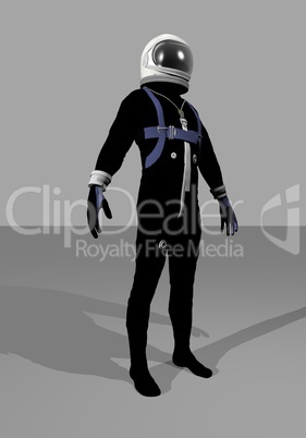 mercury space suit - 3d render
