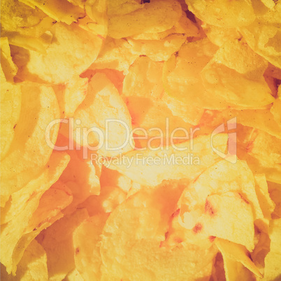 Retro look Potato chips crisps