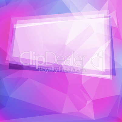 Abstract geometric background with polygons and frame