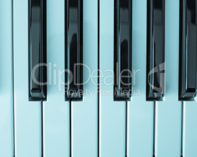 Music keyboard keys