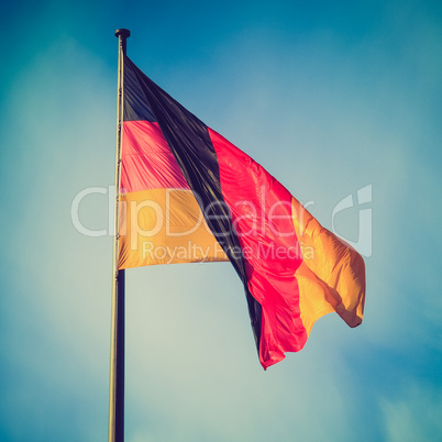 Retro look German flag