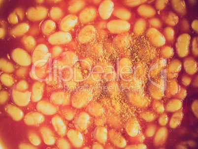 Retro look Baked beans
