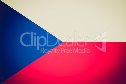 Retro look Czech Republic flag