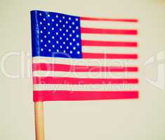 Retro look American flag