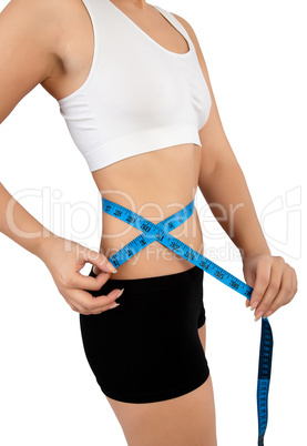 woman with tape measure