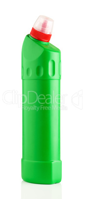 green plastic bottle