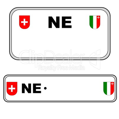 neuchatel plate number, switzerland