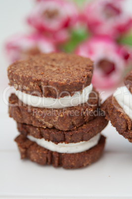 Schokoladen Sandwich Cookies