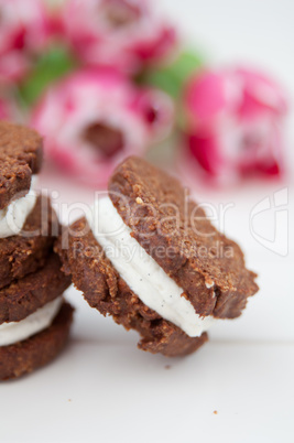 Schokoladen Sandwich Cookies