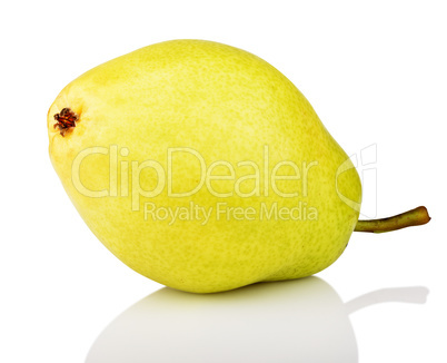 ripe green yellow pear