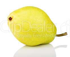 ripe green yellow pear