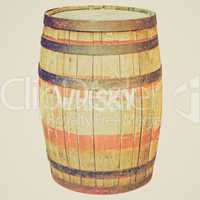 Retro look Barrel cask