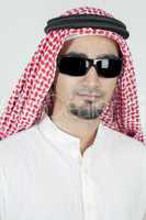 young arab portrait wearing sun glasses