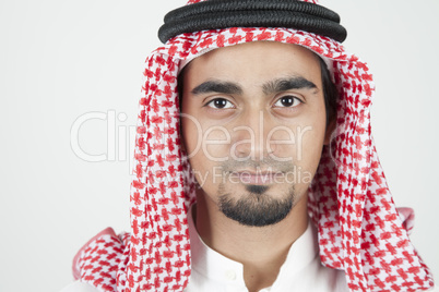 closeup of a young arab