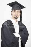 portrait of a young asian graduate