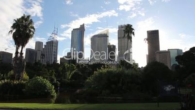 skyline of sydney with city central business district. australia.